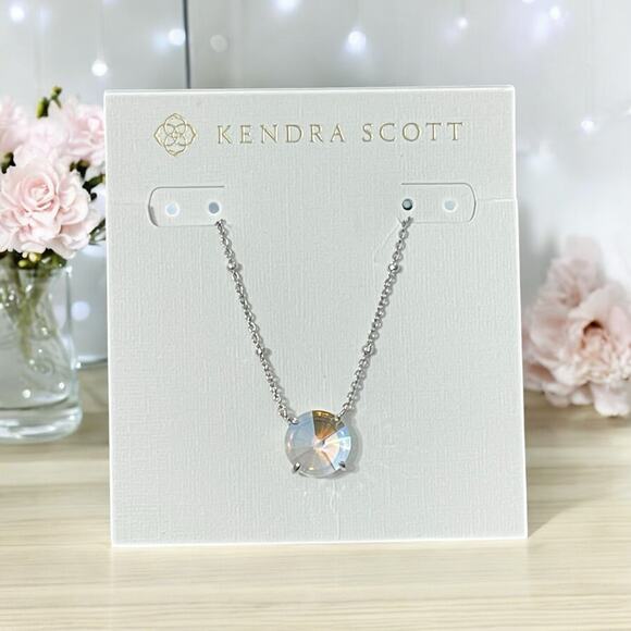 Kendra Scott Jewelry - NWT! Kendra Scott Jolie Silver Pendant Necklace in Dichroic Glass